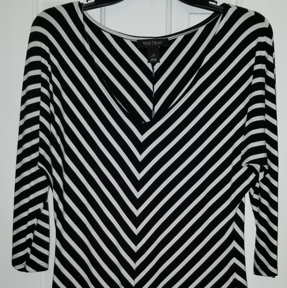 White house black market stripped shirt